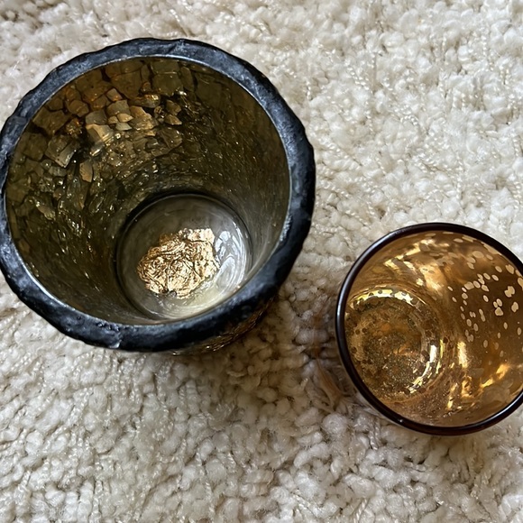 2 Gold Candle Holders - Picture 7 of 9
